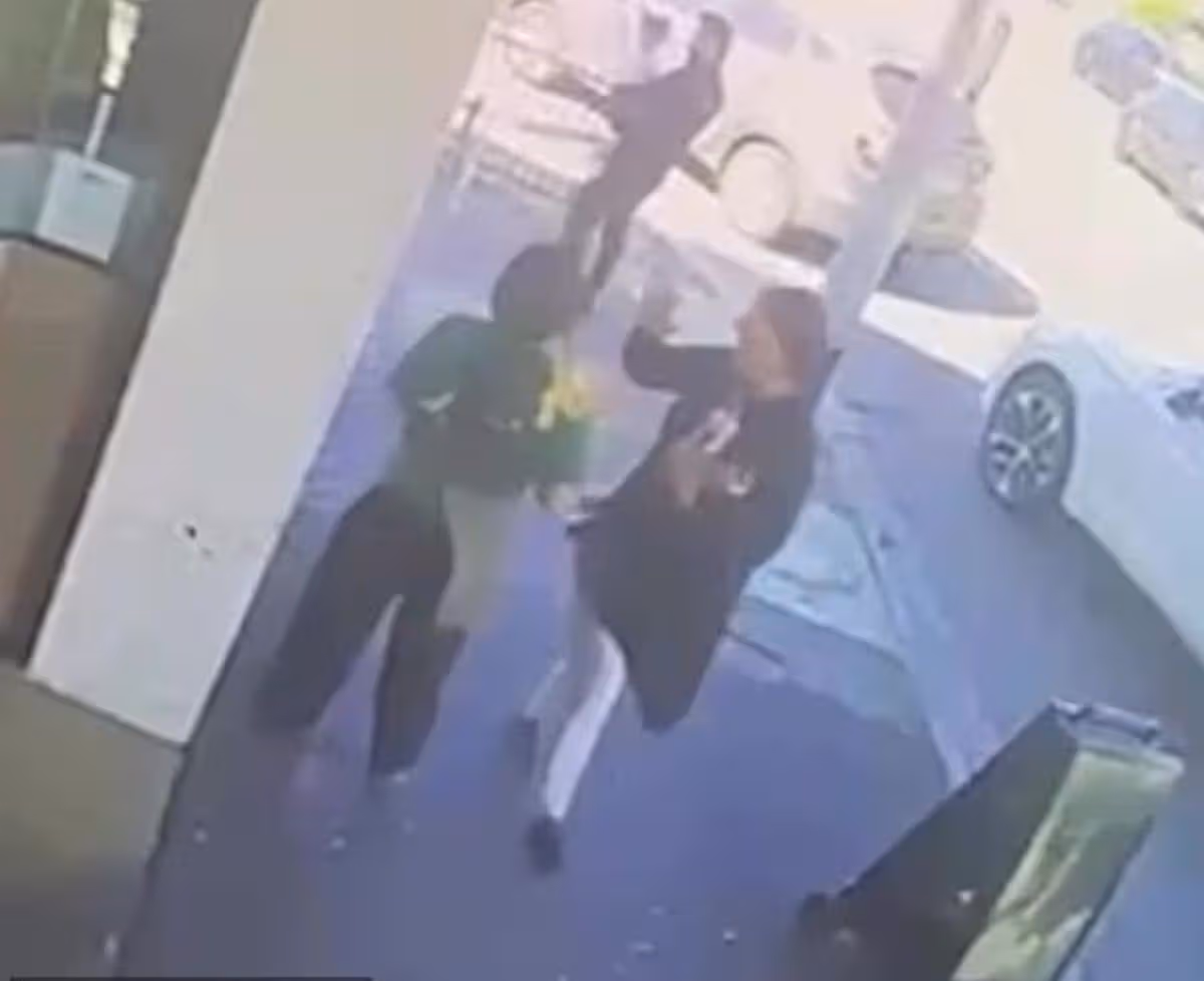 The waitress wound up with a chipped tooth due to the assault