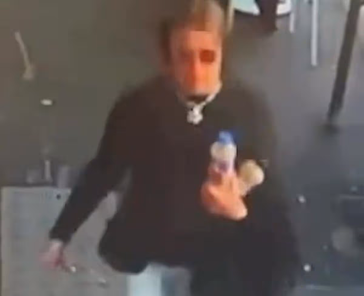 The cafe is calling on the people of north Melbourne to identify the assailant