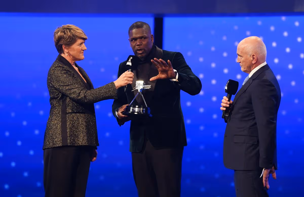 Mr Prince wins the Helen Rollason Award at the BBC Sports Personality of the Year ceremony