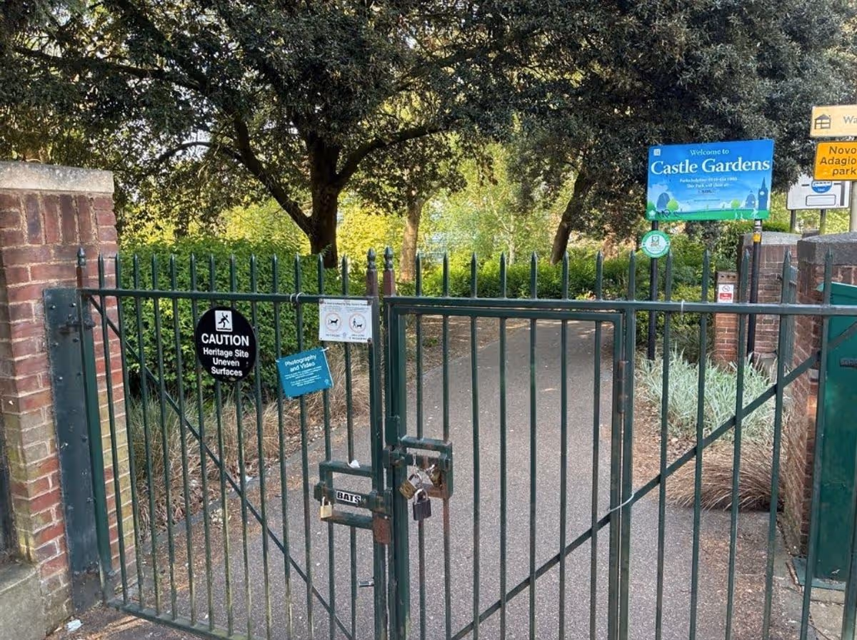 Castle Gardens in Leicester was closed while police investigated