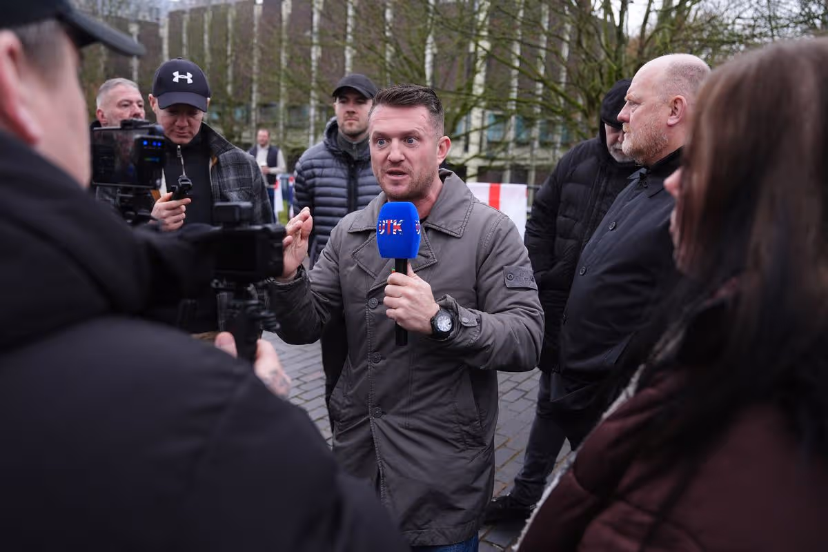 Tommy Robinson, whose real name is Stephen Yaxley-Lennon