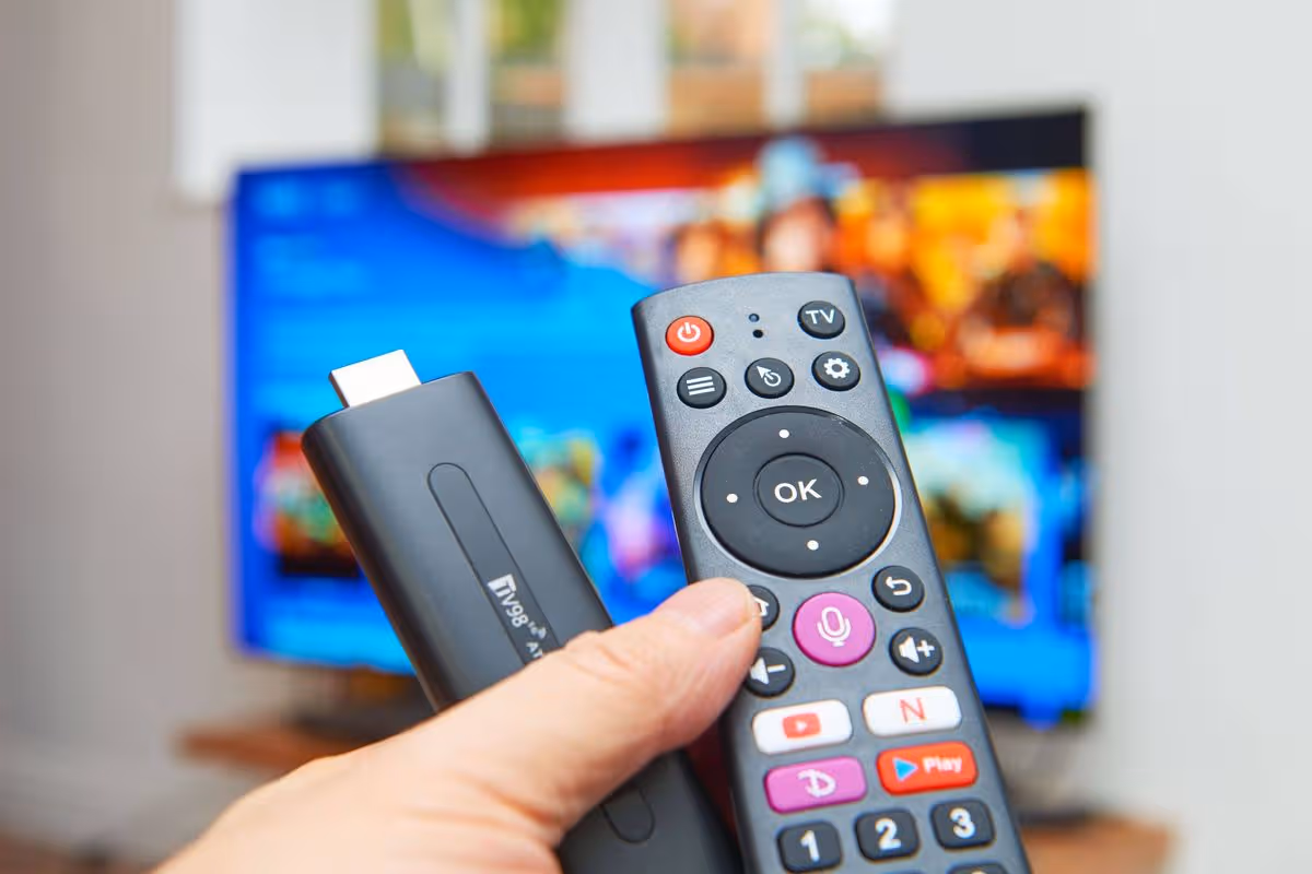 Streaming fire TV stick and remote