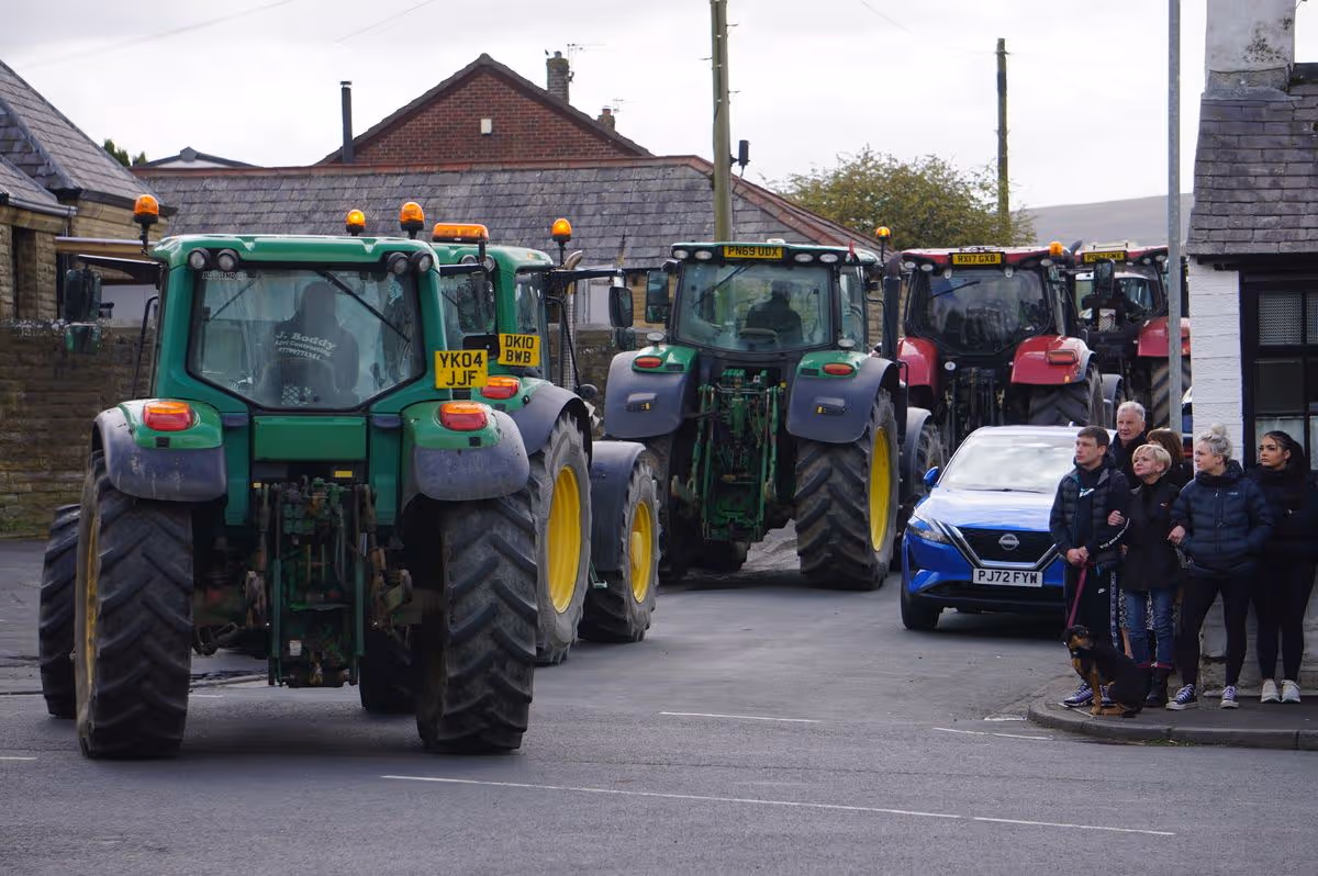 A photo of Hector's funeral procession