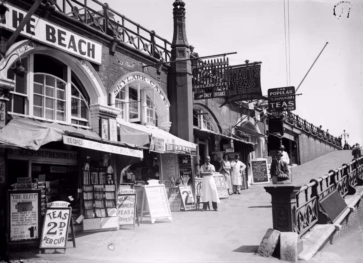 The Skylark Cafe on Brighton front where Mancini worked