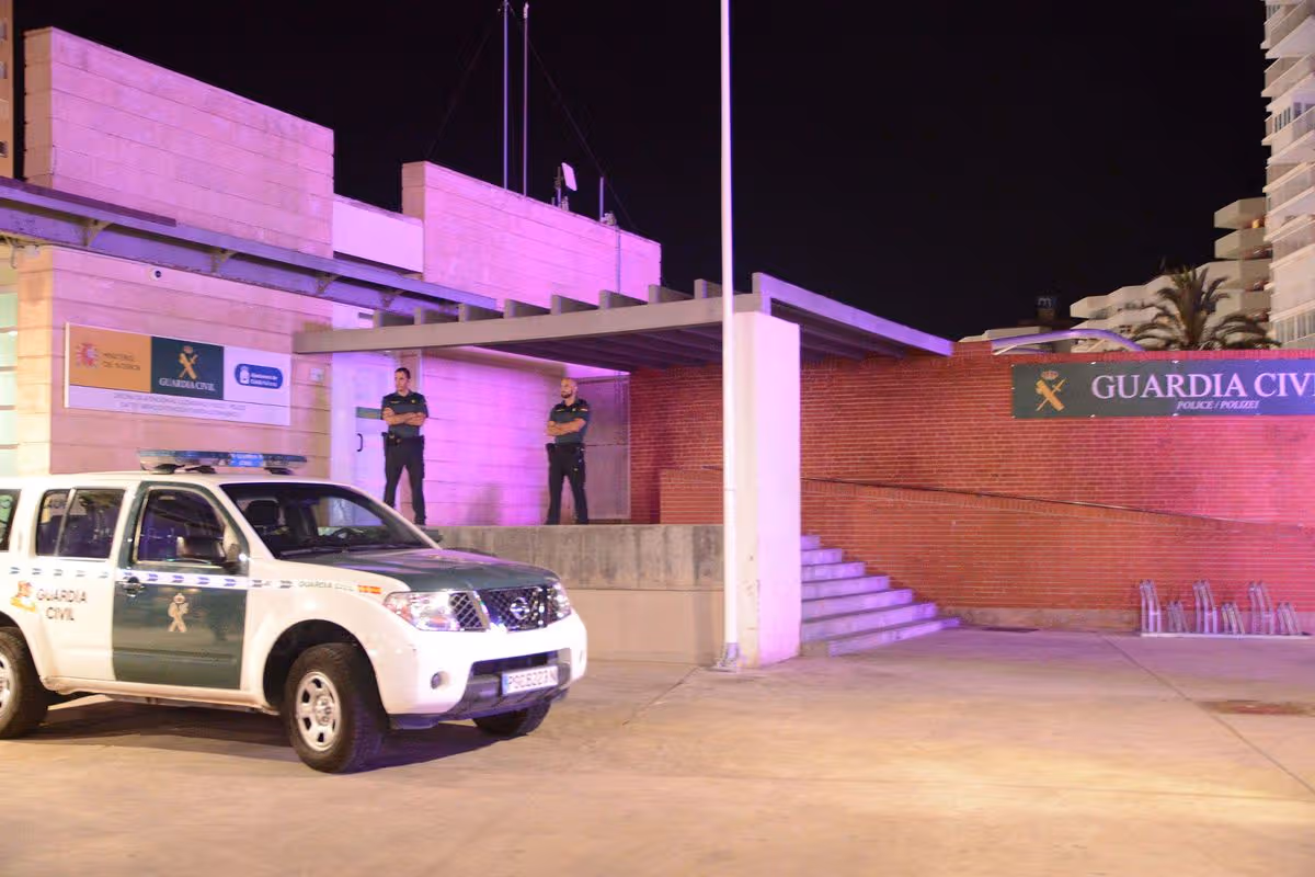 Police arrested the two men near Magaluf