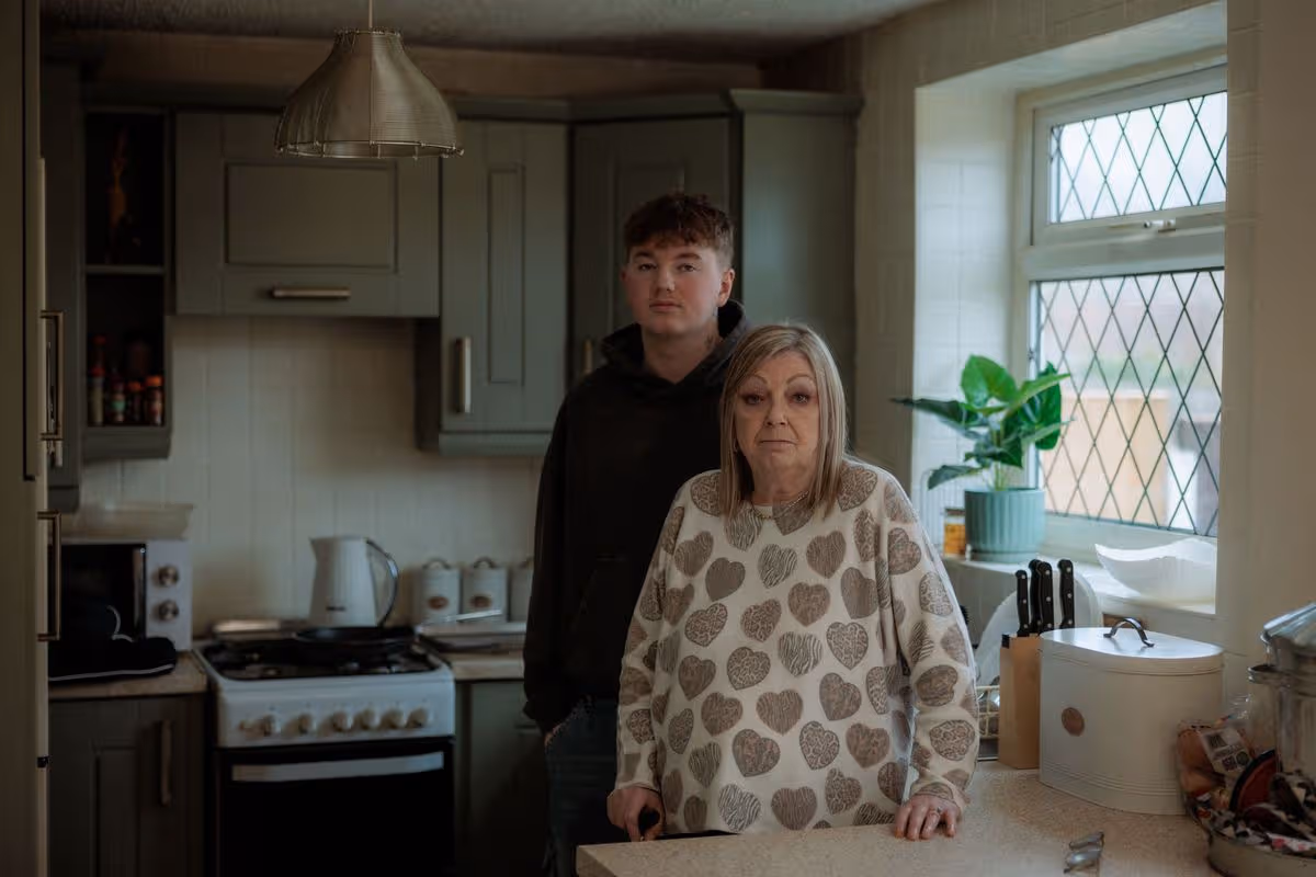 Alex Batty and grandmother Sue