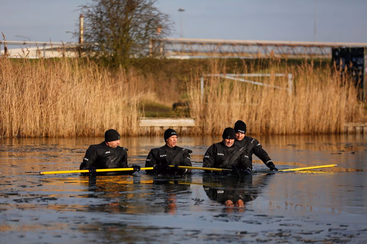 Police were seen searching bodies of water in a bid to find Libby after she disappeared