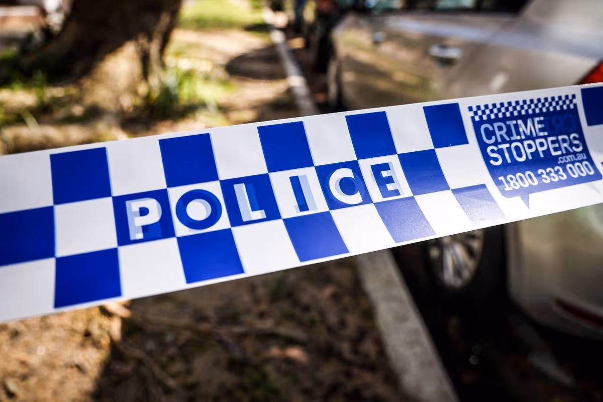 File image of New South Wales (NSW) police tape in Sydney on September 1, 2025. 
