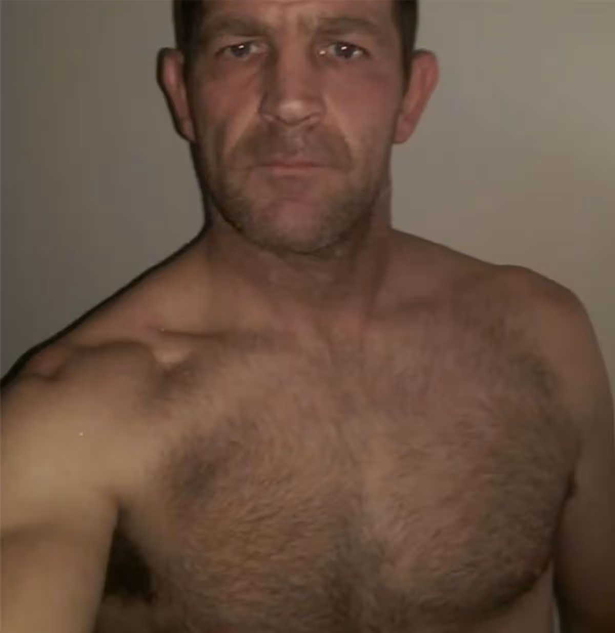 Paul Quinn bare chested