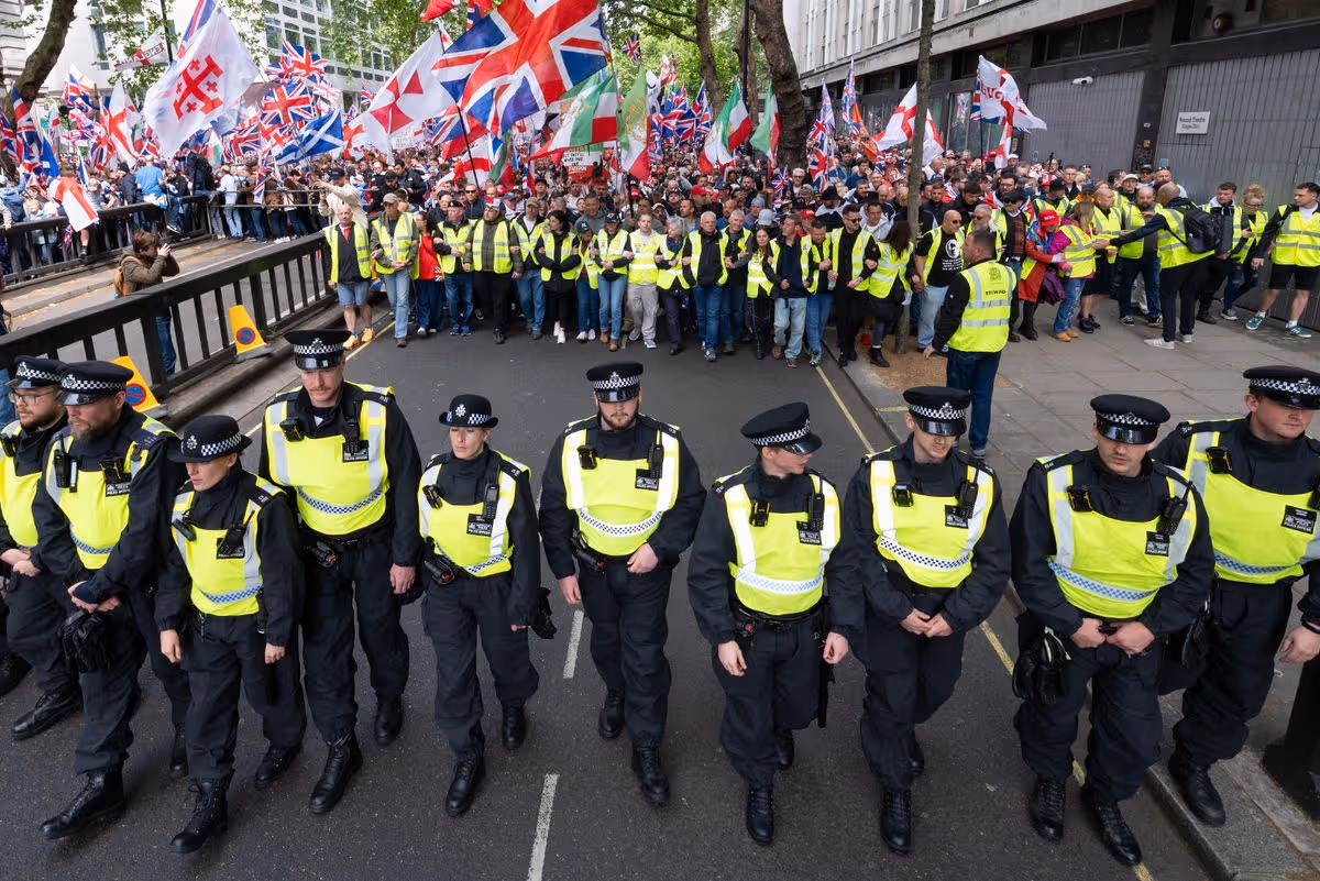 Police made arrests during the Unite the Kingdom march