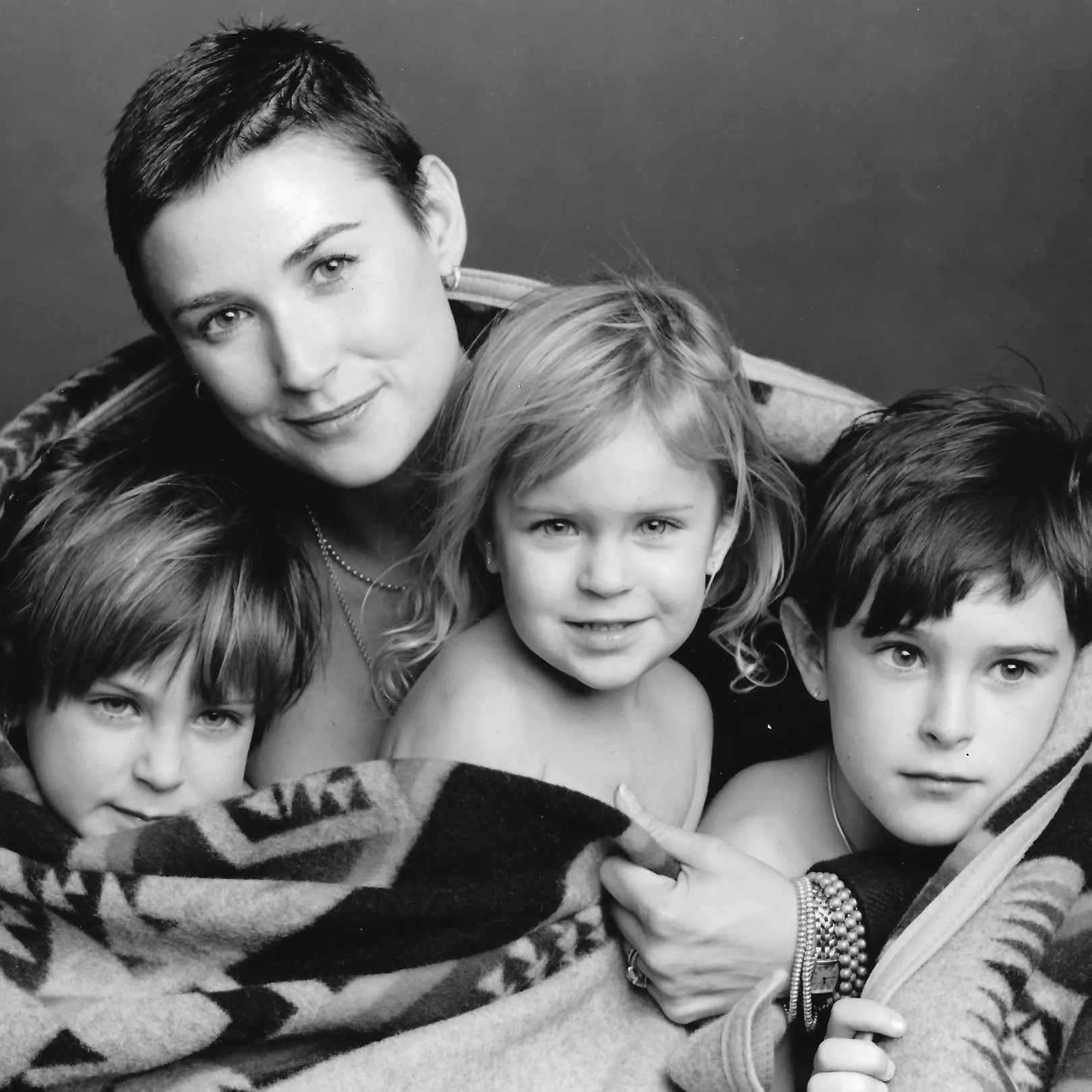 Demi Moore throwback with her three daughters.