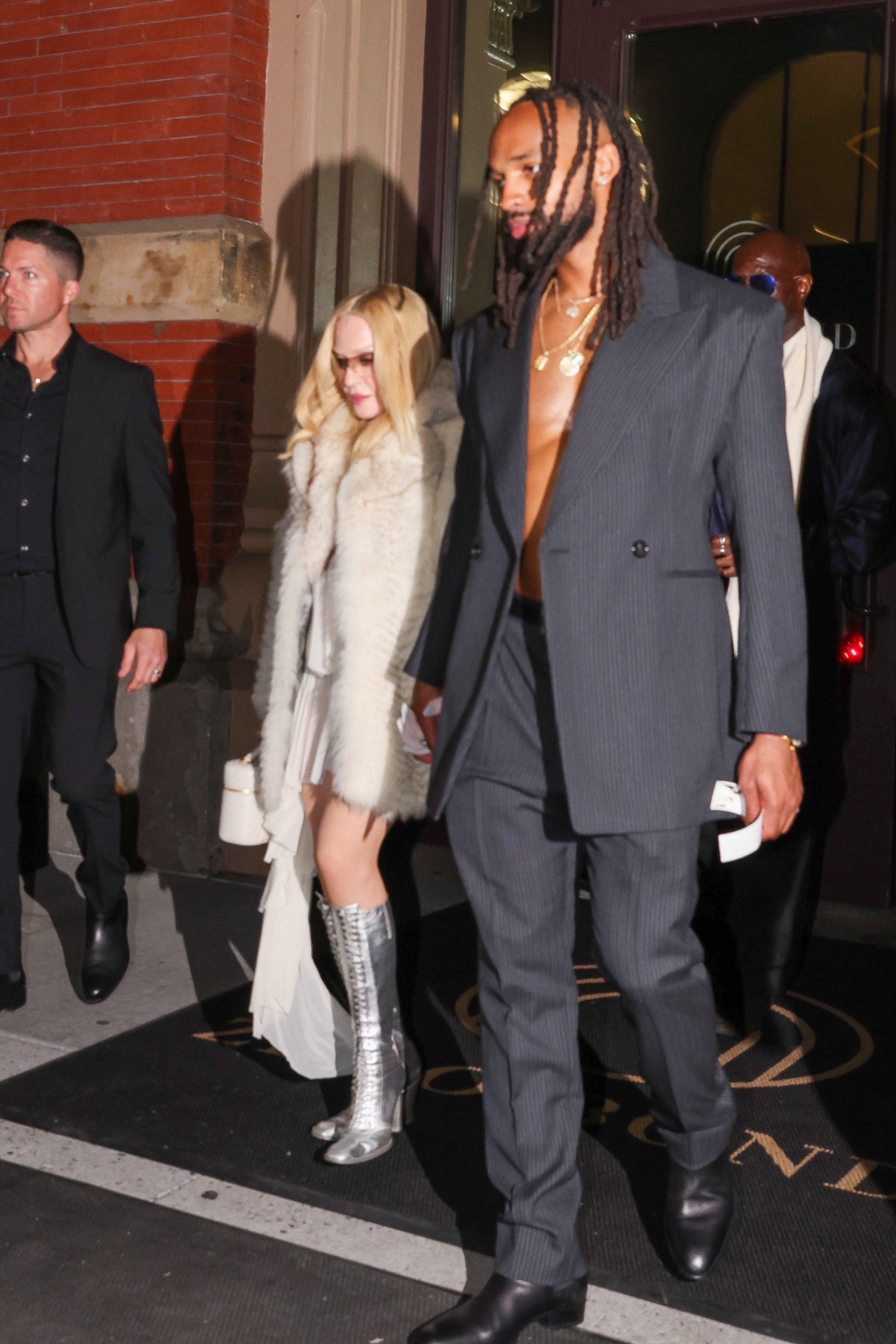 Madonna and Akeem Morris were seen leaving a star-studded 2026 Met Gala afterparty at Zero Bond