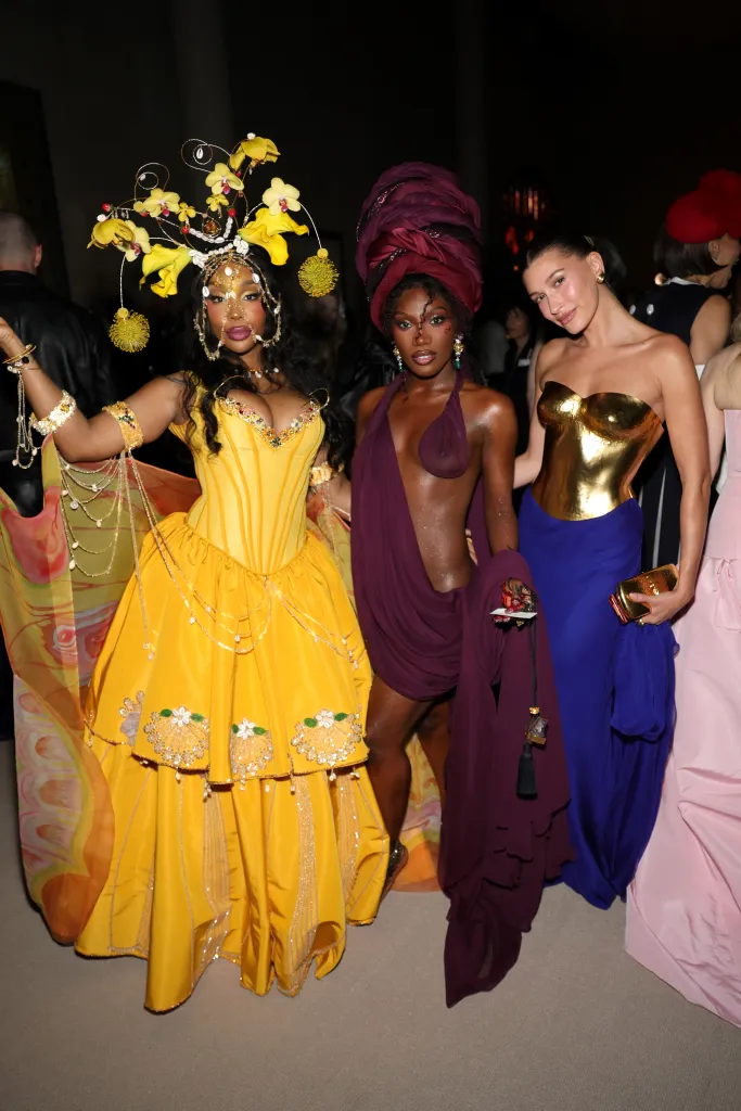 SZA, Doechii and Hailey Bieber attend the 2026 Met Gala