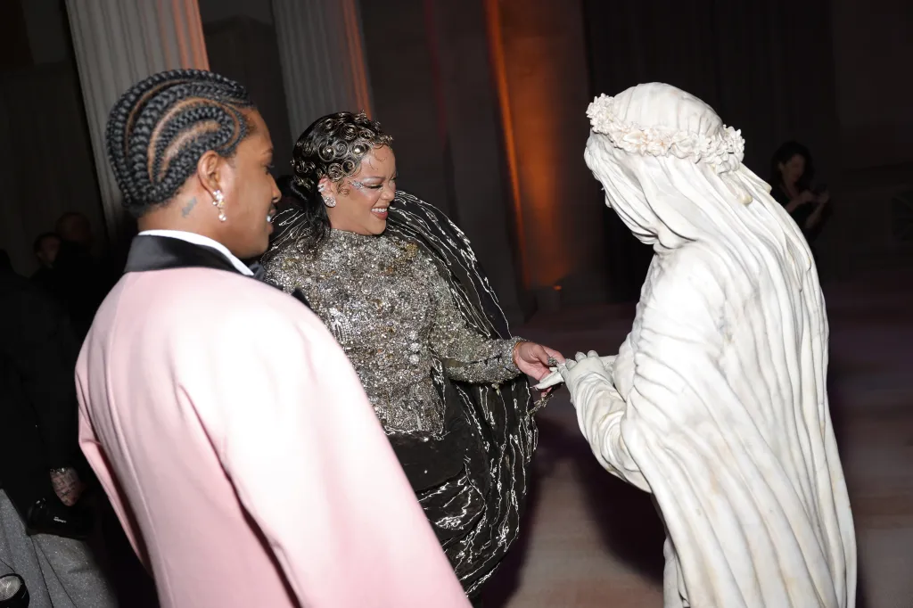 A$AP Rocky, Rihanna and Heidi Klum attend the 2026 Met Gala