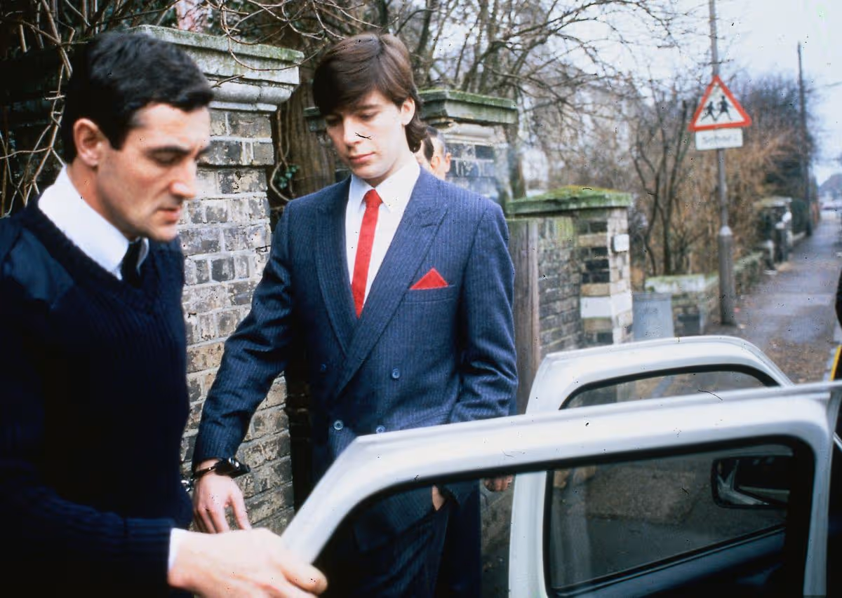 Jeremy Bamber in 1986 arriving at court to answer his murder charge