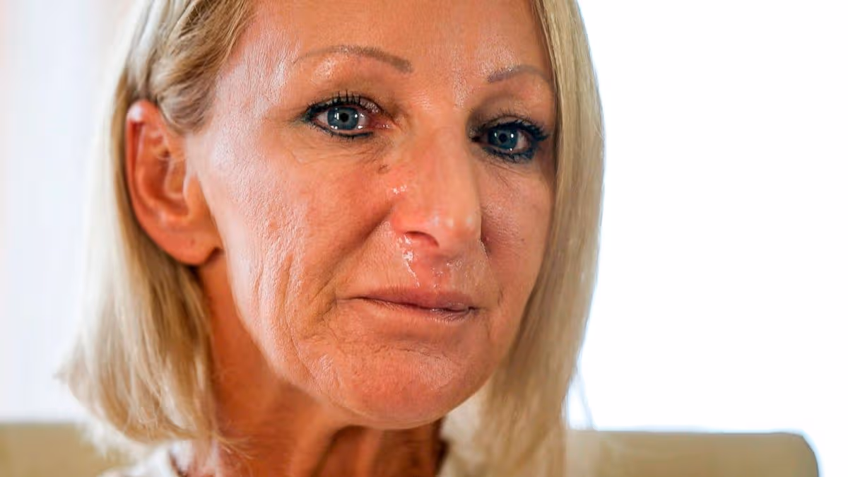 Kerry Needham crying