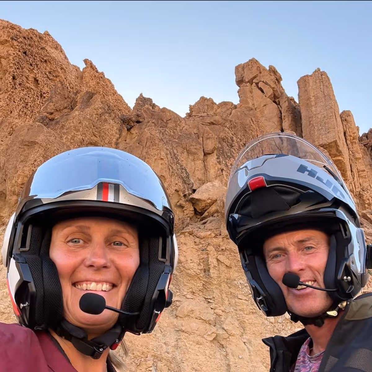Lindsay and Craig Foreman were motorcycling around the world when they were detained by Iran