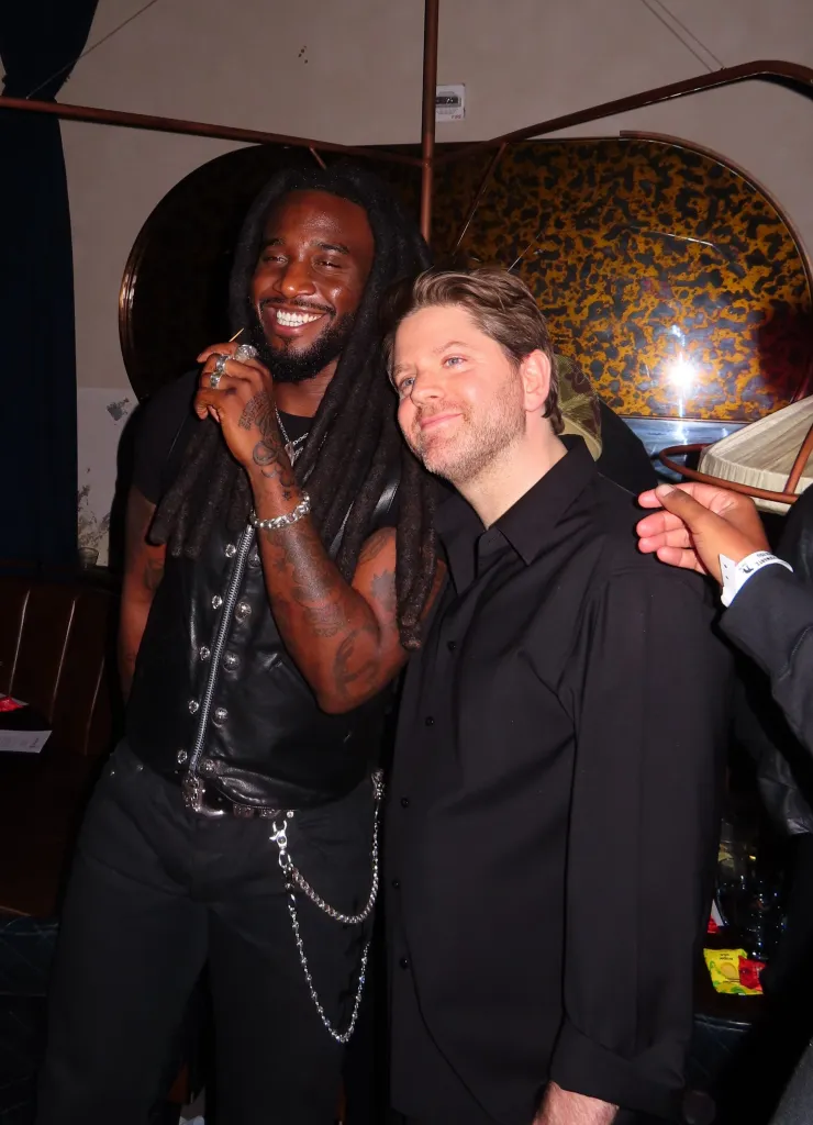 Shaboozey and Jon Schwartz at lace up 2026 birthday celebration 