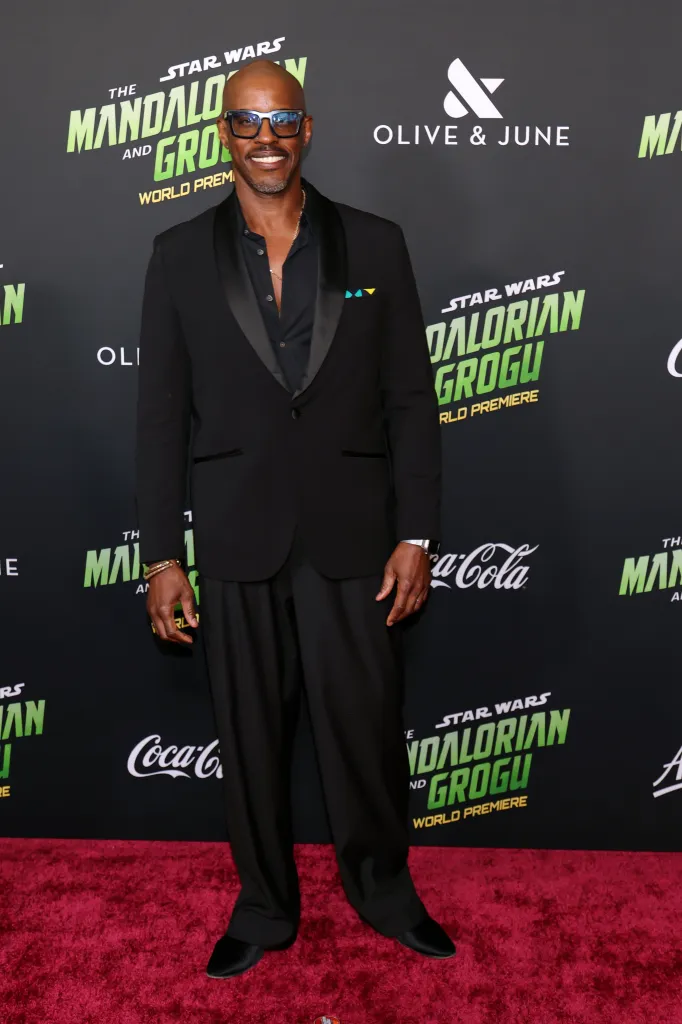 Ahmed Best attends the premiere of "The Mandalorian and Grogu"