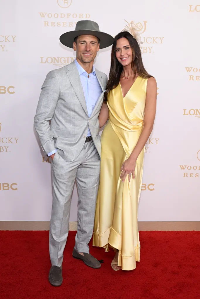 Andrew Walker and 
Odette Annable attend the Kentucky Derby