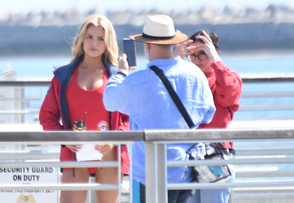 Brooks Nader on the set of Baywatch in San Pedro, Ca.