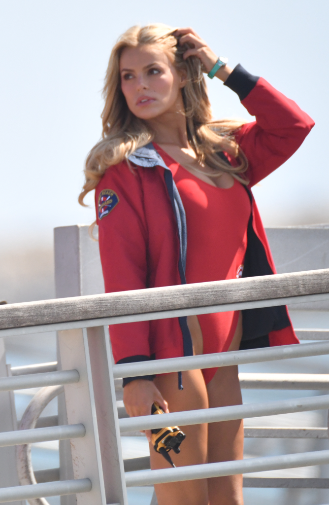 Brooks Nader on the set of Baywatch in San Pedro, Ca.