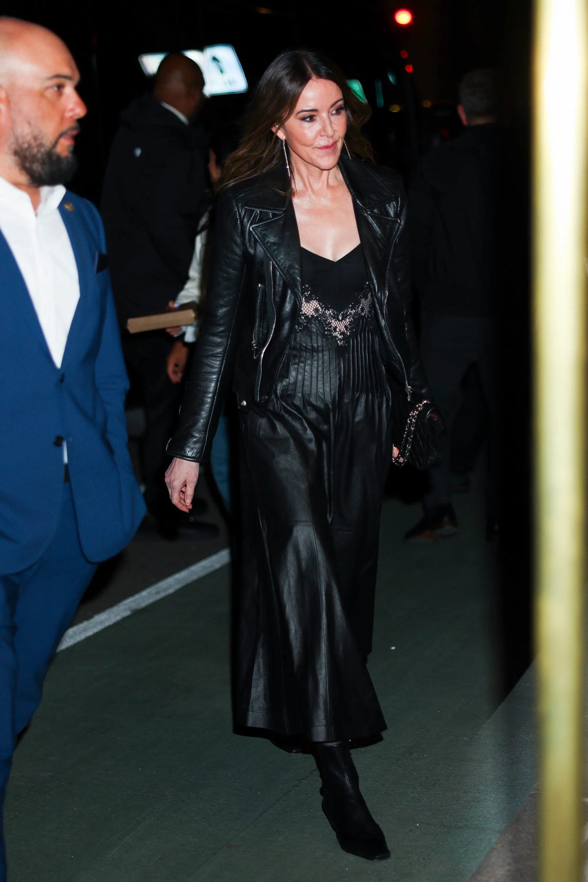 Christa Miller attends Jeff Bezos' star-studded Pre-Met Gala Celebration in New York.