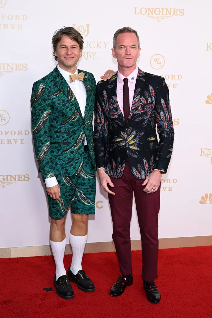 David Burtka and Neil Patrick Harris attend the Kentucky Derby