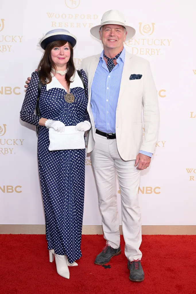 Dee Dee Sorvino and John Schneider attend the Kentucky Derby