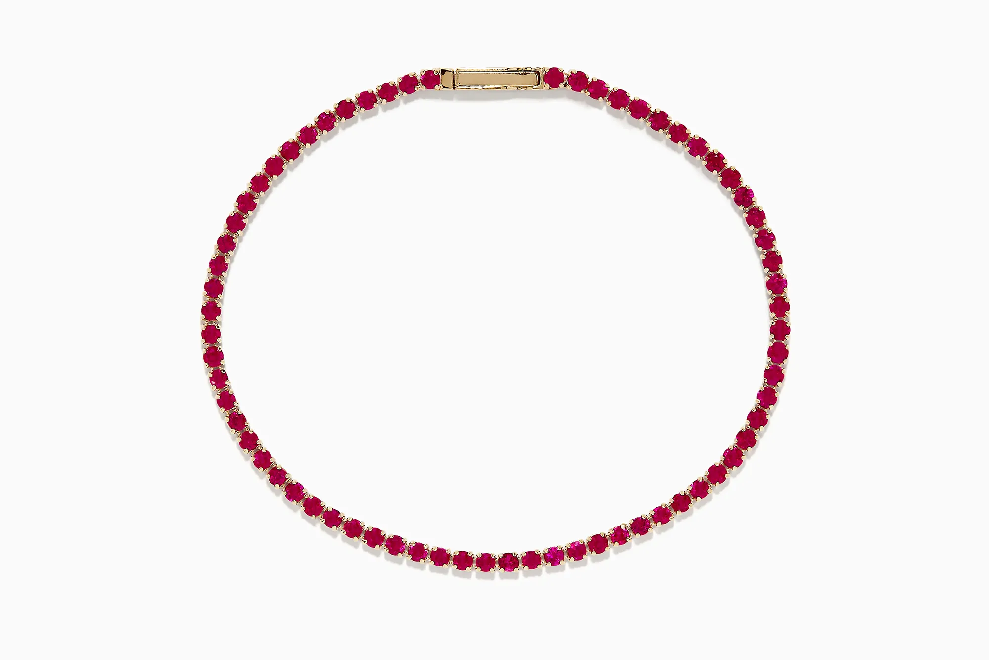 Effy ruby tennis bracelet in 14k gold.