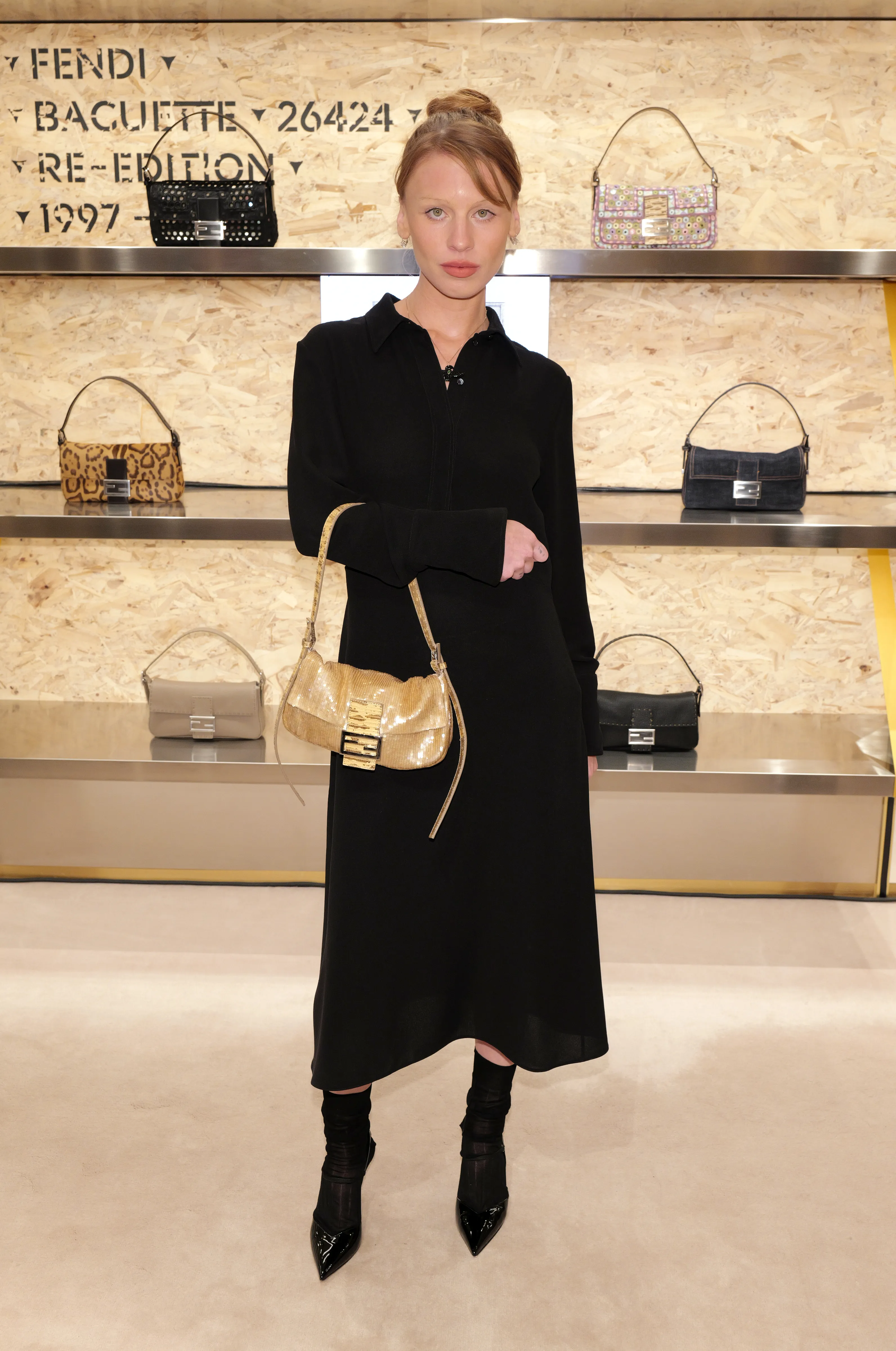 Ivy Getty attends as FENDI Presents The Baguette® 26424 Re-Edition at FENDI Flagship on May 19, 2026 in New York City.