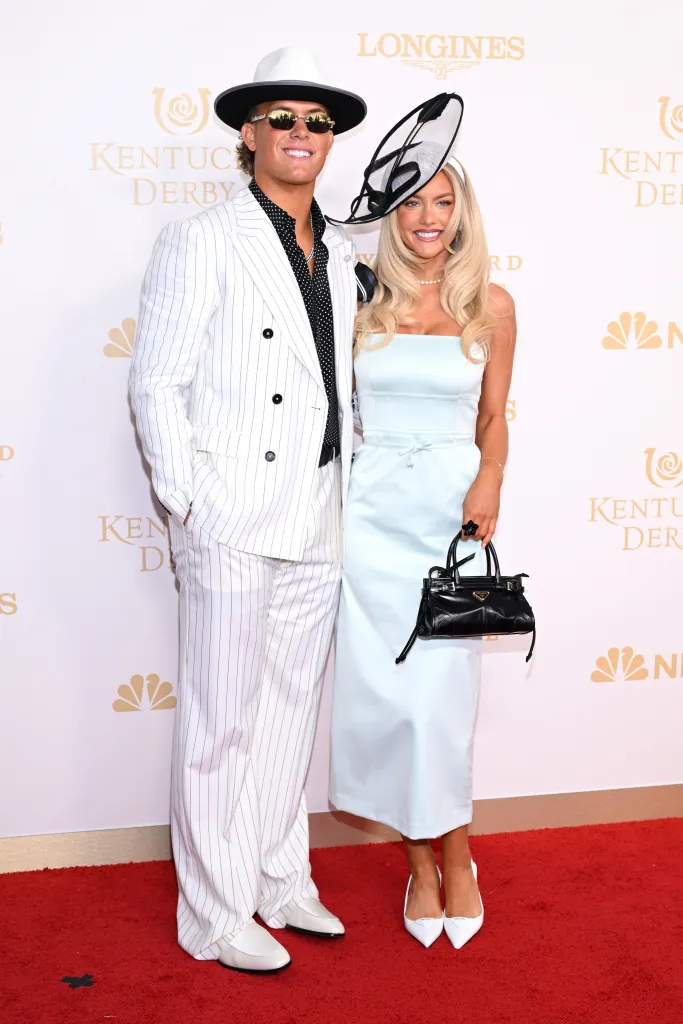 Jaxson Dart and Marissa Ayers attend the Kentucky Derby