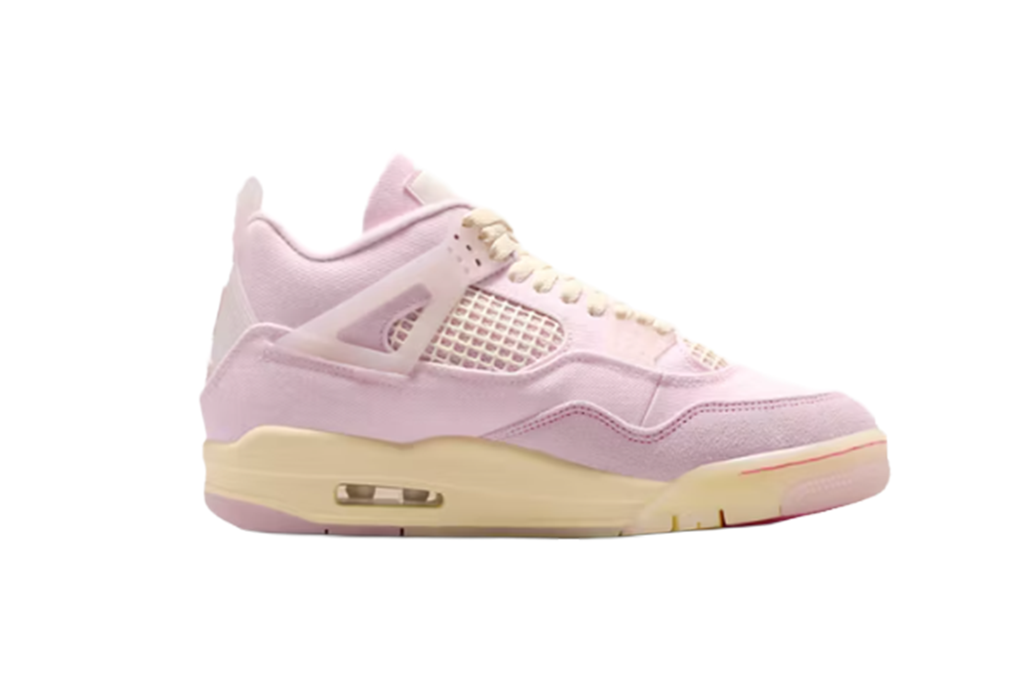 A single pink Jordan sneaker.