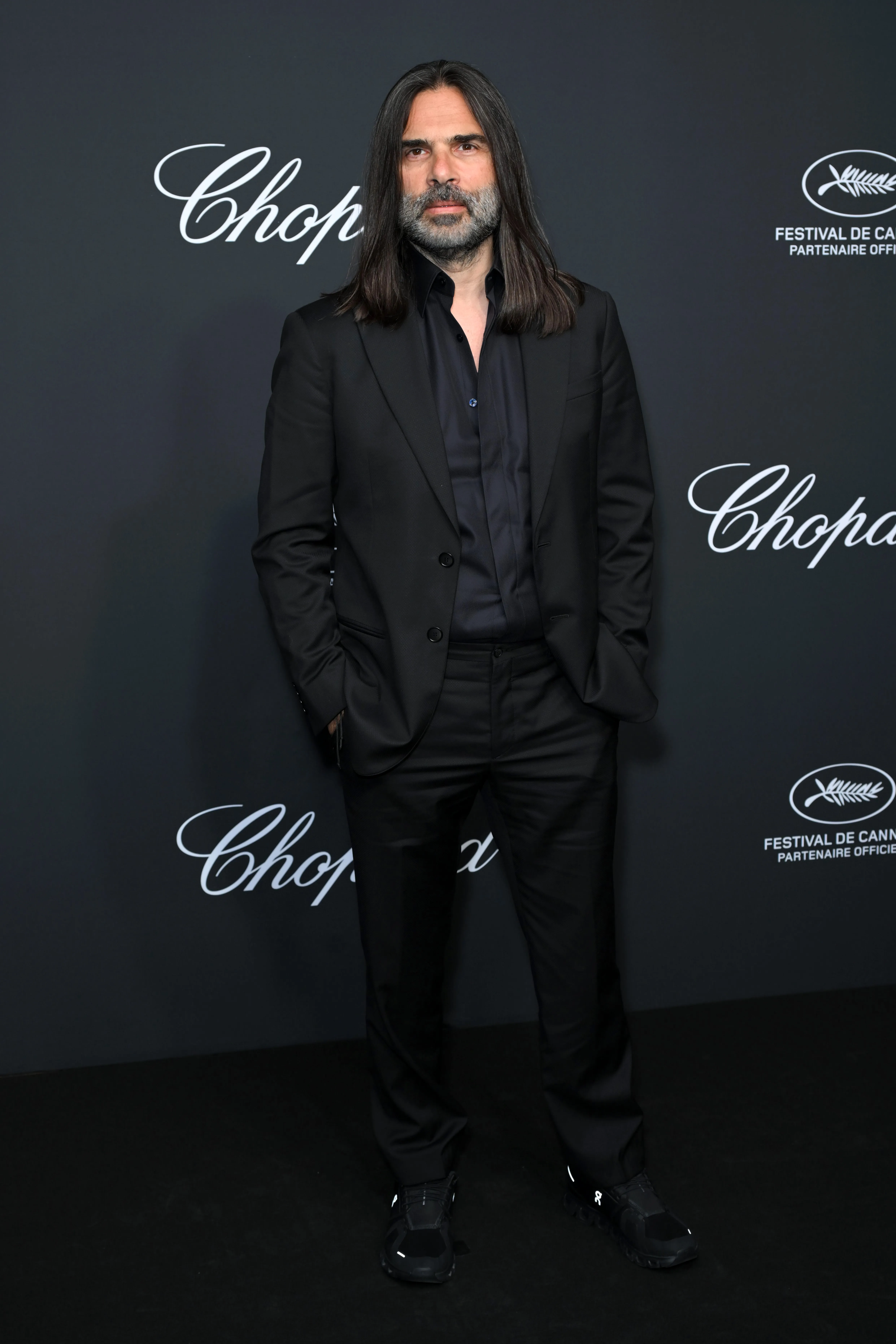 Khaled Mouzanar attends the Chopard Trophy photocall at the 79th annual Cannes Film Festival