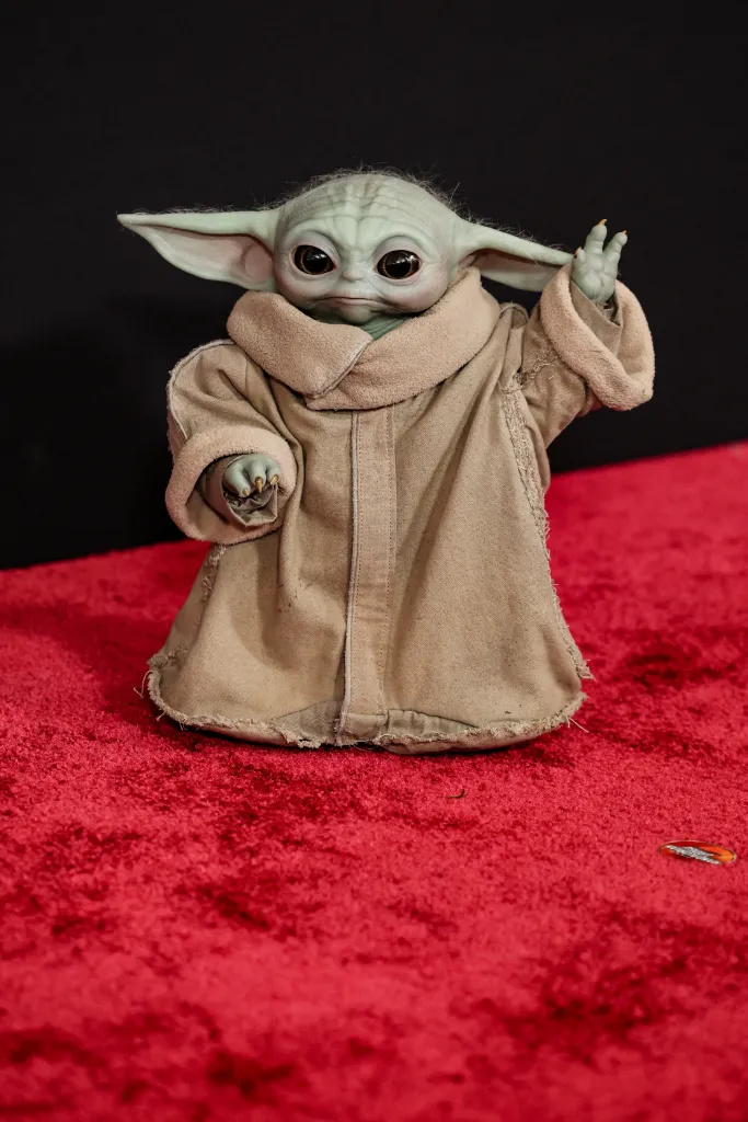 Grogu attends the premiere of "The Mandalorian and Grogu"