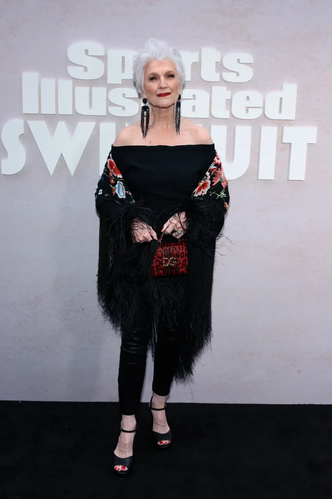 Maye Musk attends the Sports Illustrated Swimsuit Launch of the 2026 Issue