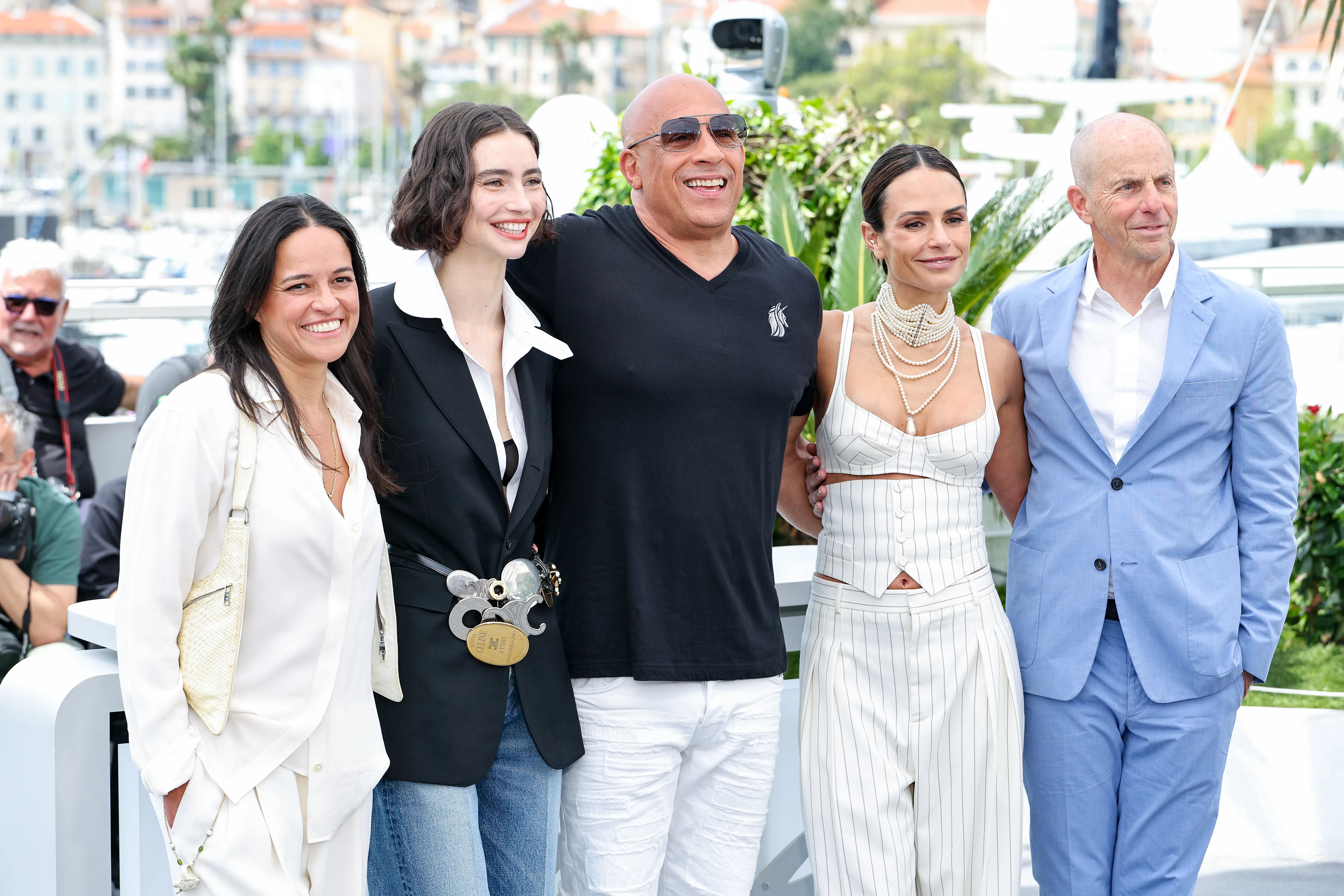 Michelle Rodriguez, Meadow Walker, Vin Diesel, Jordana Brewster and Neal H. Moritz 