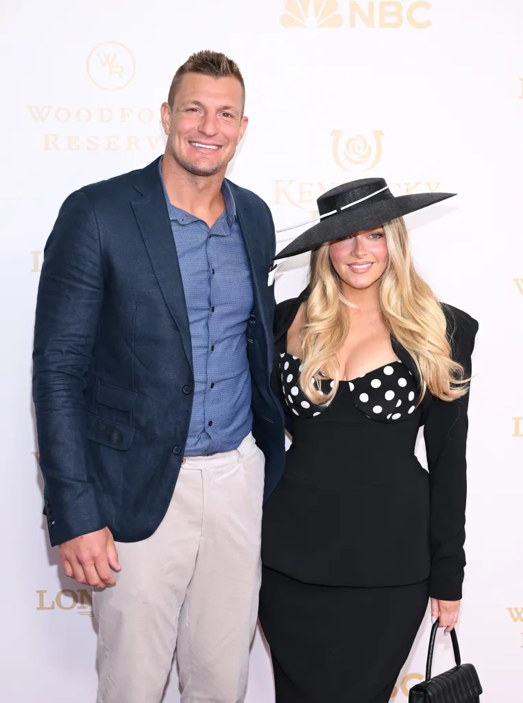 Rob Gronkowski and Camille Kostek attend the Kentucky Derby