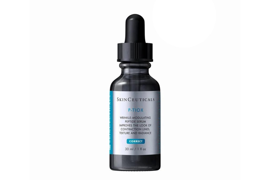 SkinCeuticals P-Tiox Wrinkle-Modulating Peptide Serum in a 30ml dropper bottle.