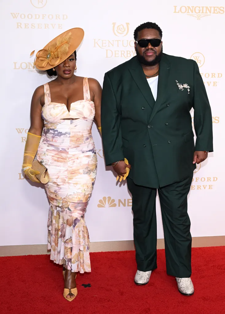 Tanya Trotter and Michael Trotter Jr. attend the Kentucky Derby