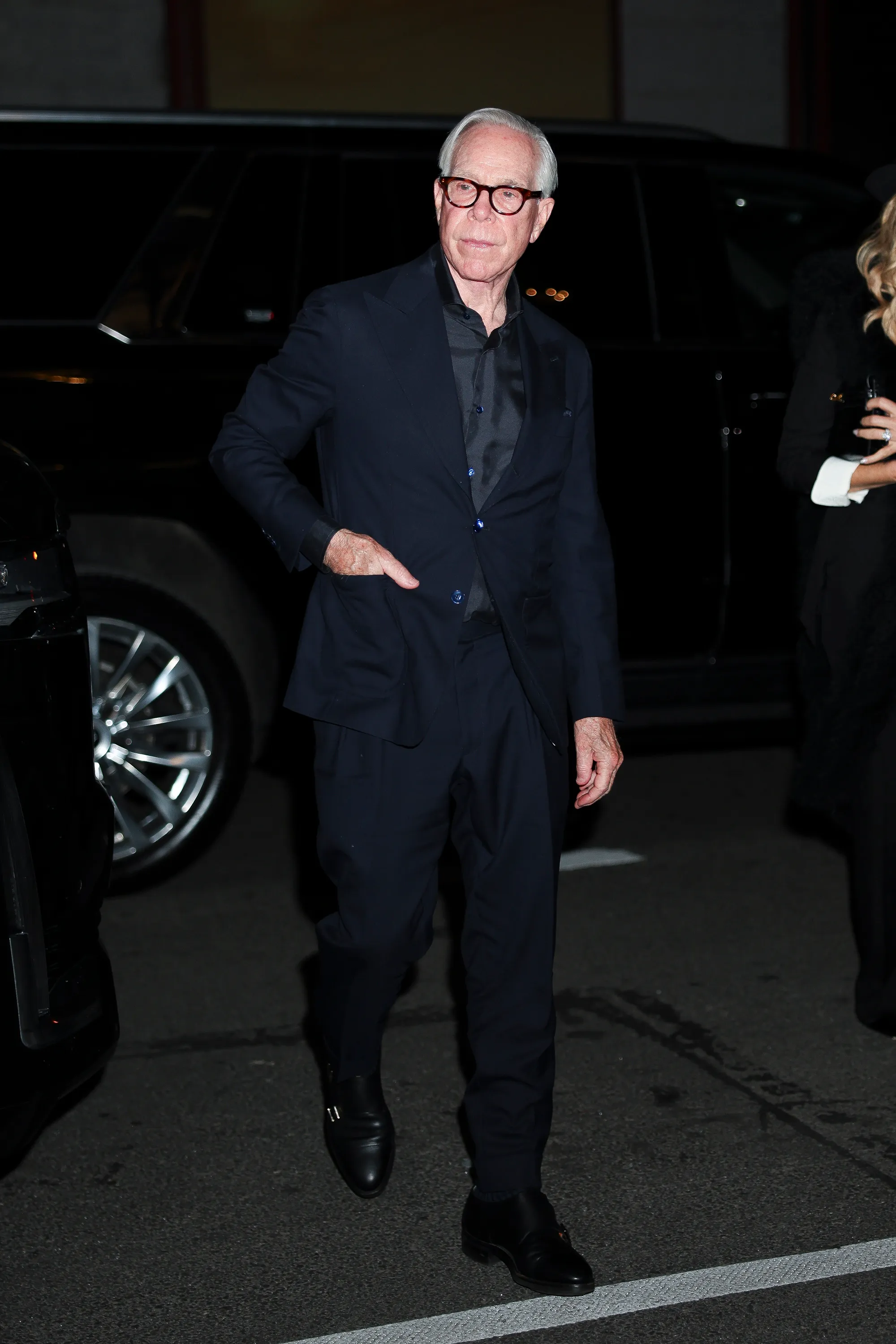 Tommy Hilfiger attends Jeff Bezos' star-studded Pre-Met Gala Celebration in New York.