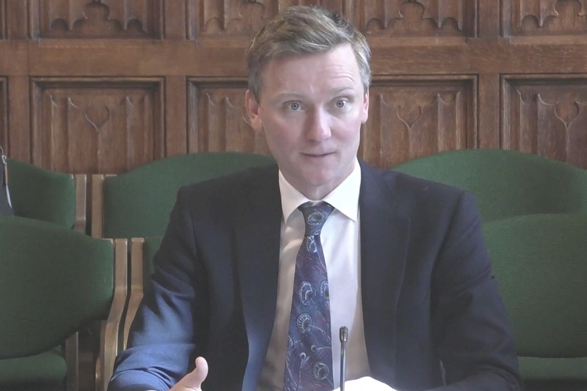 DWP minister Torsten Bell speaking to MPs