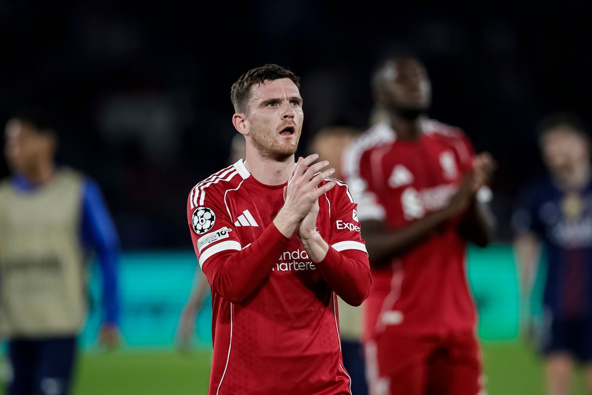 Andy Robertson applauds