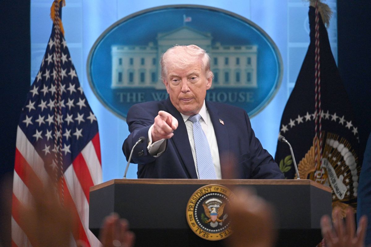 Trump Holds A Press Conference On Iran War