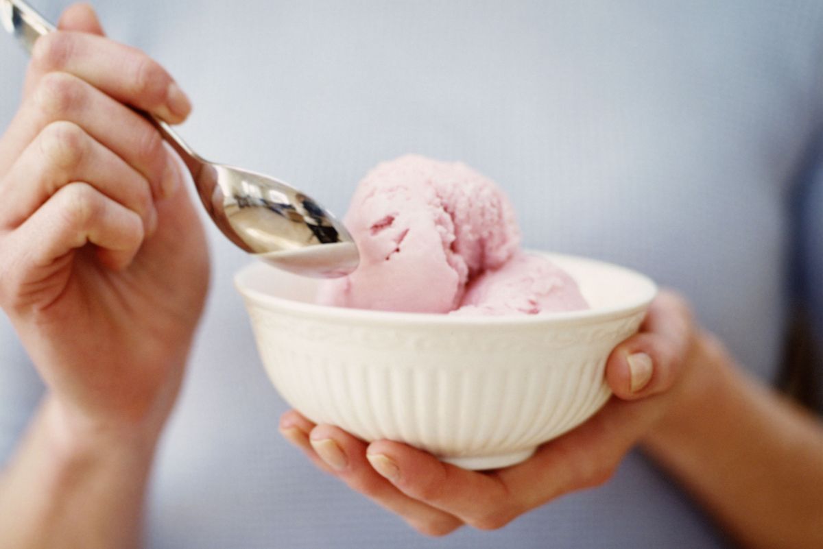 Woman with bowl of strawberry ice cream
Credit: Ericka McConnell
90041706